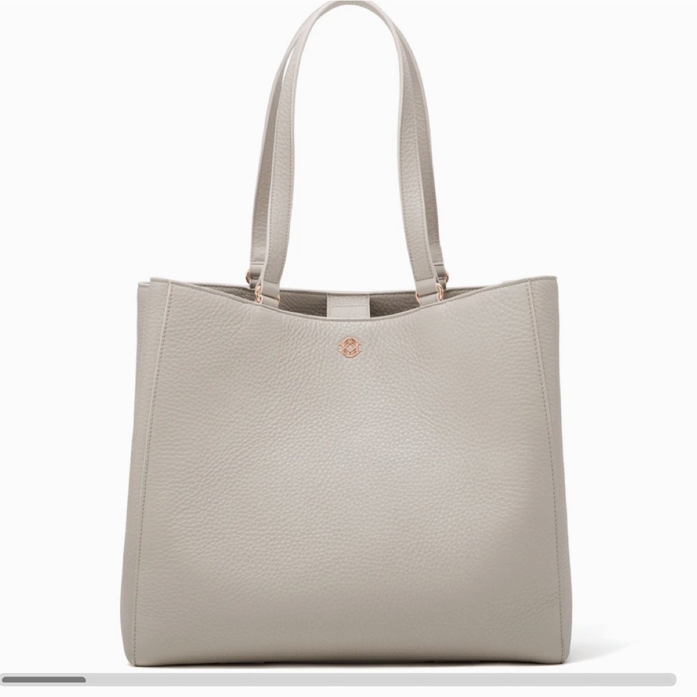 Large Dagne Dover Allyn Tote in Bone